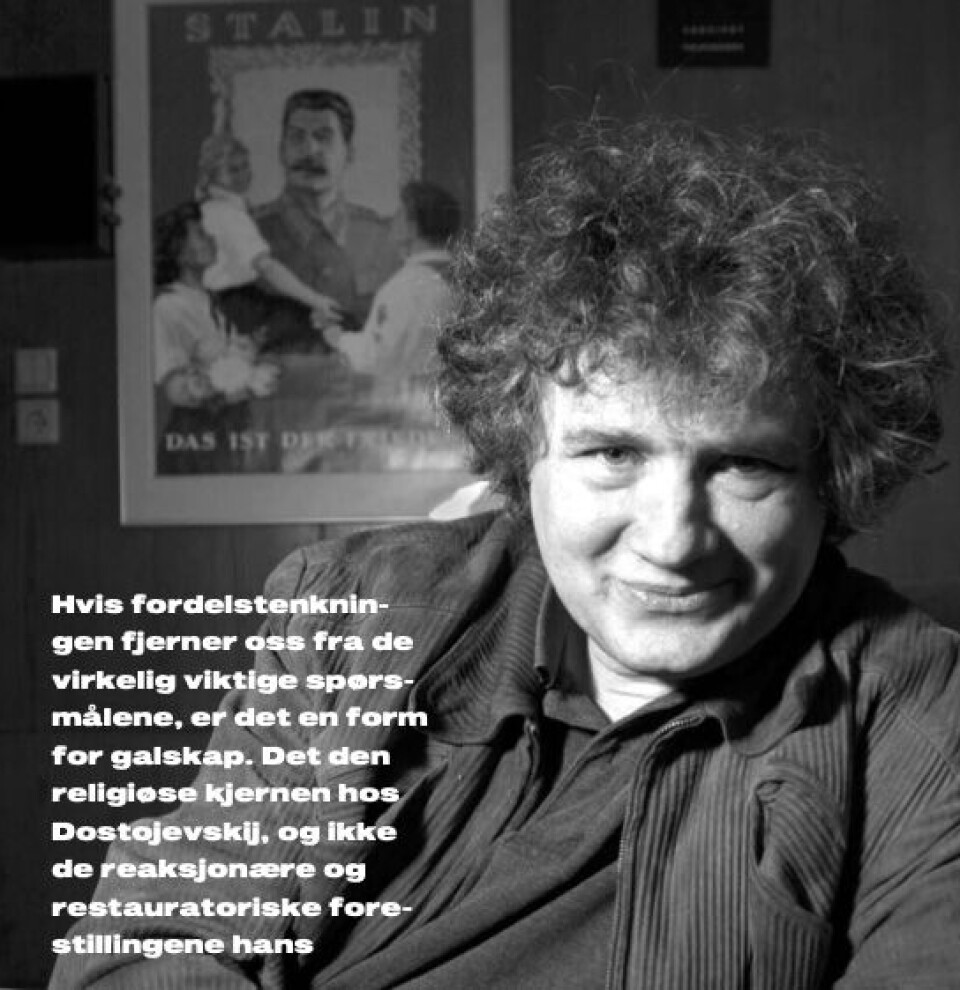 Carl Hegemann på Frank Castorfs kontor, Volksbühne 2002.