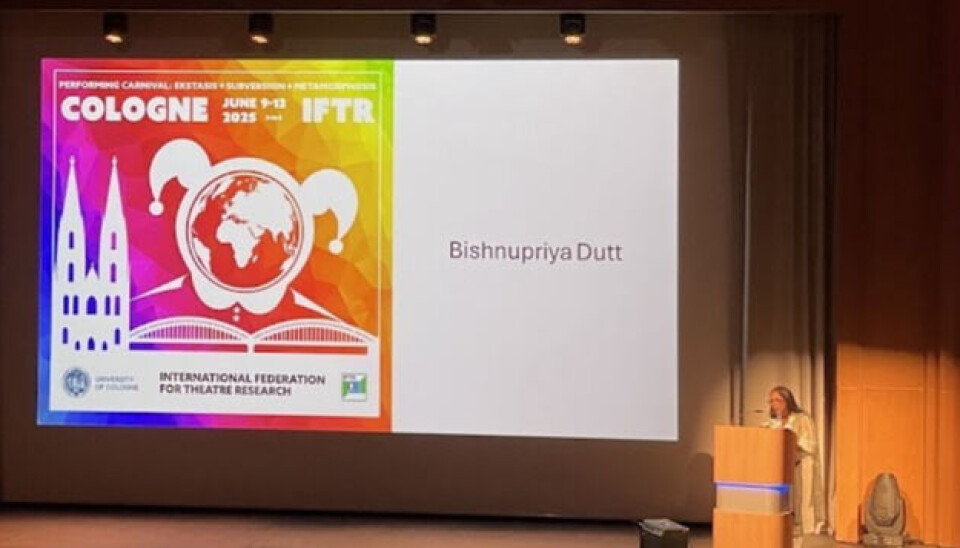 IFTRs president Bishnupriya Dutt under åpningstalen i Køln, 9. juni.