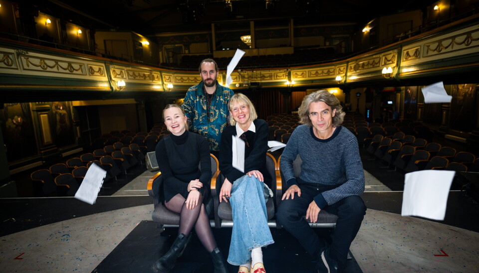 Kunstnerisk leder Sjur Marqvardsen (Oslo Fringe), produsent Ida Nordskaug (Oslo Nye Teater), festivalsjef Amanda Tunsberg (Oslo Fringe), teatersjef Runar Hodne (Oslo Nye Teater).