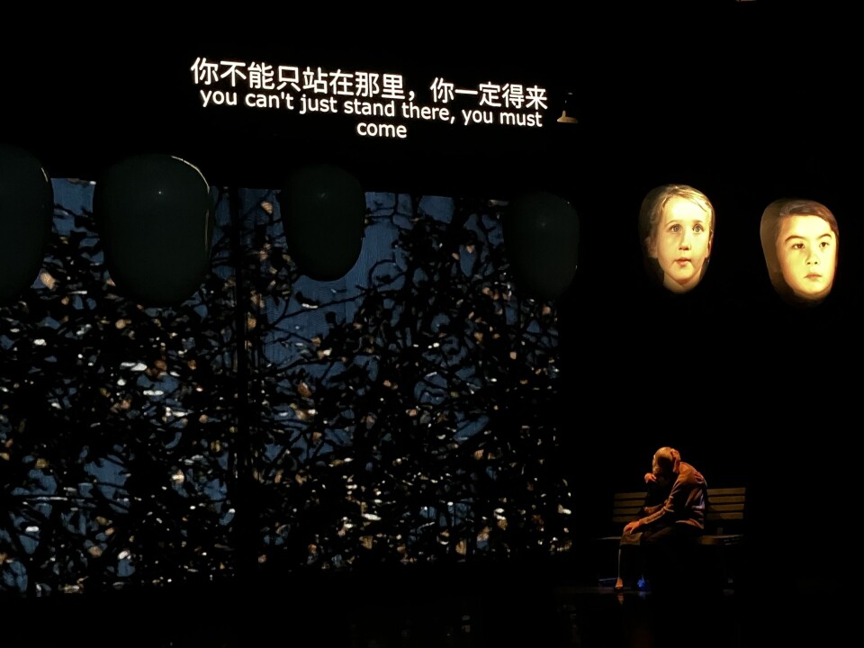 Fra gjennomgang av Skuggar, Teater N i Wuzhen, Kina 2025.